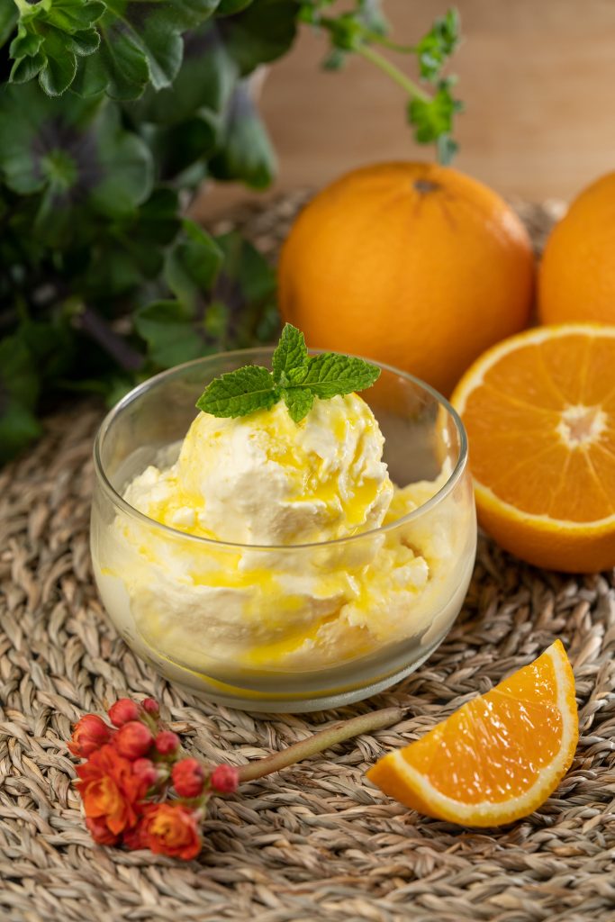 gelato all'arancia
